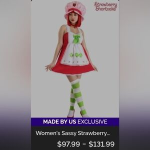 Hallowen costume Strawberry Shortcake size 14/16